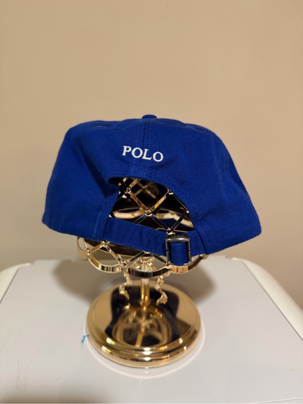 Polo by Ralph Lauren Royal Blue Bear Embroidered Kids Cap - Picture 3 of 3
